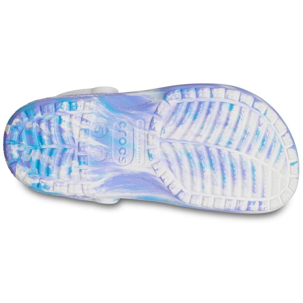 Crocs Unisex Classic Marbled Tie-Dye Clog - Comfortable Slip-On Shoes for Men & Women - Perfect for Beach, Pool, Garden & Casual Wear