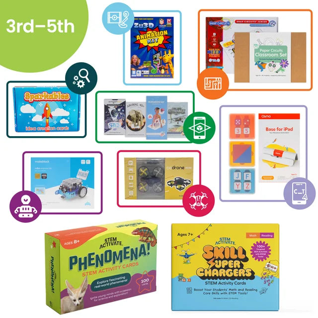 STEM Learning Kit for Kids Ages 8-10 | Complete Science & Engineering Activity Set (3rd-5th Grade) | Perfect for Classroom, Homeschool & Hands-on Learning Projects