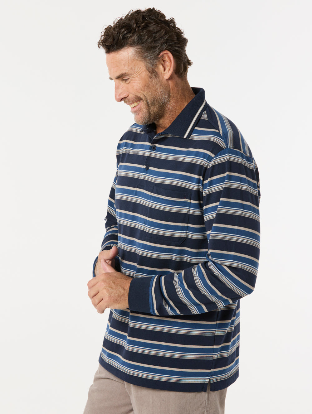 Jerrick Kinnersly Men's Classic Polo Shirt - Comfortable Cotton Knit Casual Top for Golf, Work & Everyday Wear
