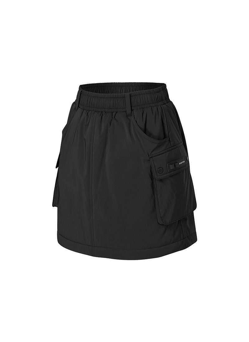 Stylish Out Pocket Padded Mini Skirt for Women - Comfortable Stretch Fabric - Perfect for Casual Wear, Night Out & Street Fashion