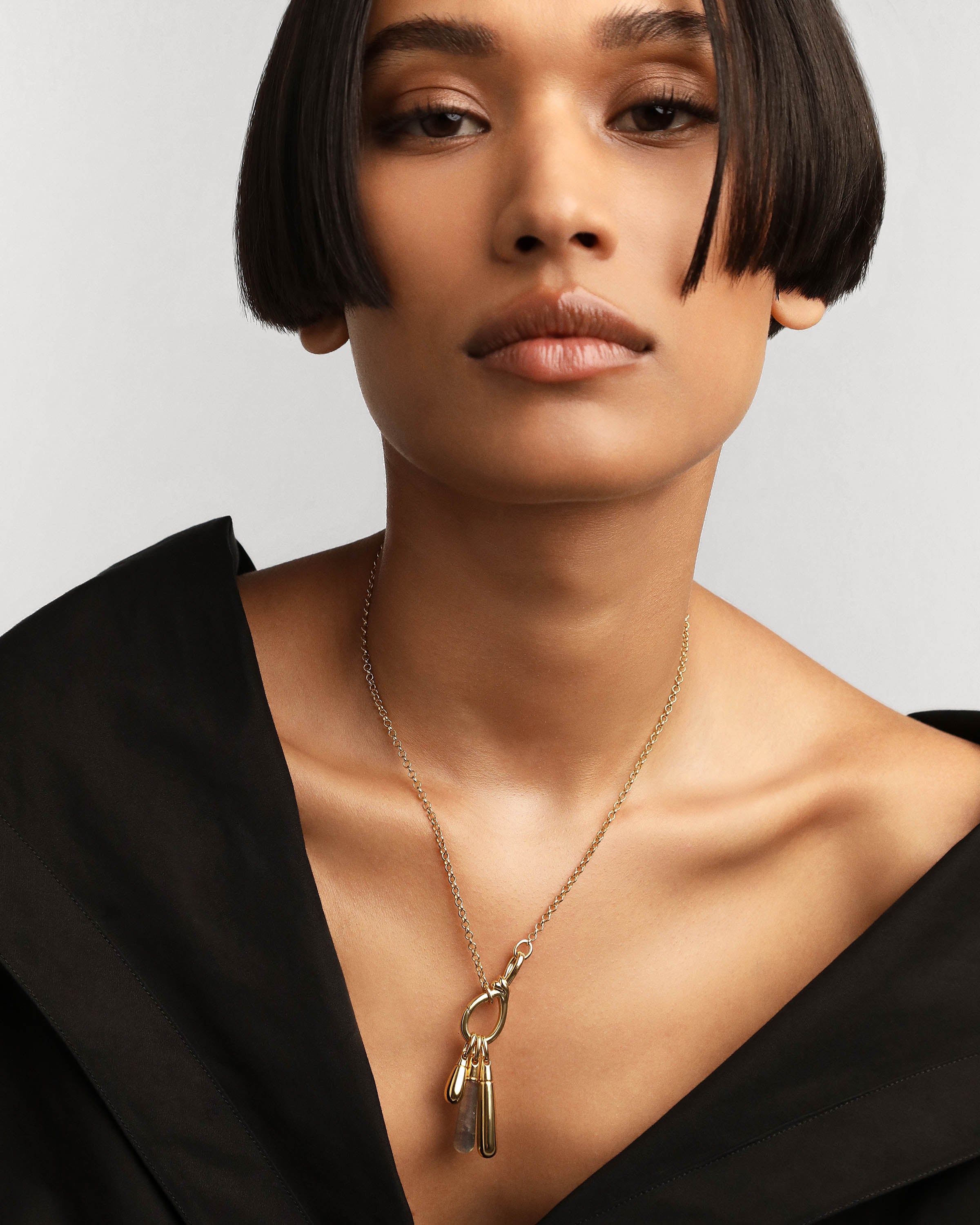 Elegant Large Drop Pendant Necklace - Dainty Minimalist Jewelry for Women | Perfect for Parties, Weddings & Everyday Wear