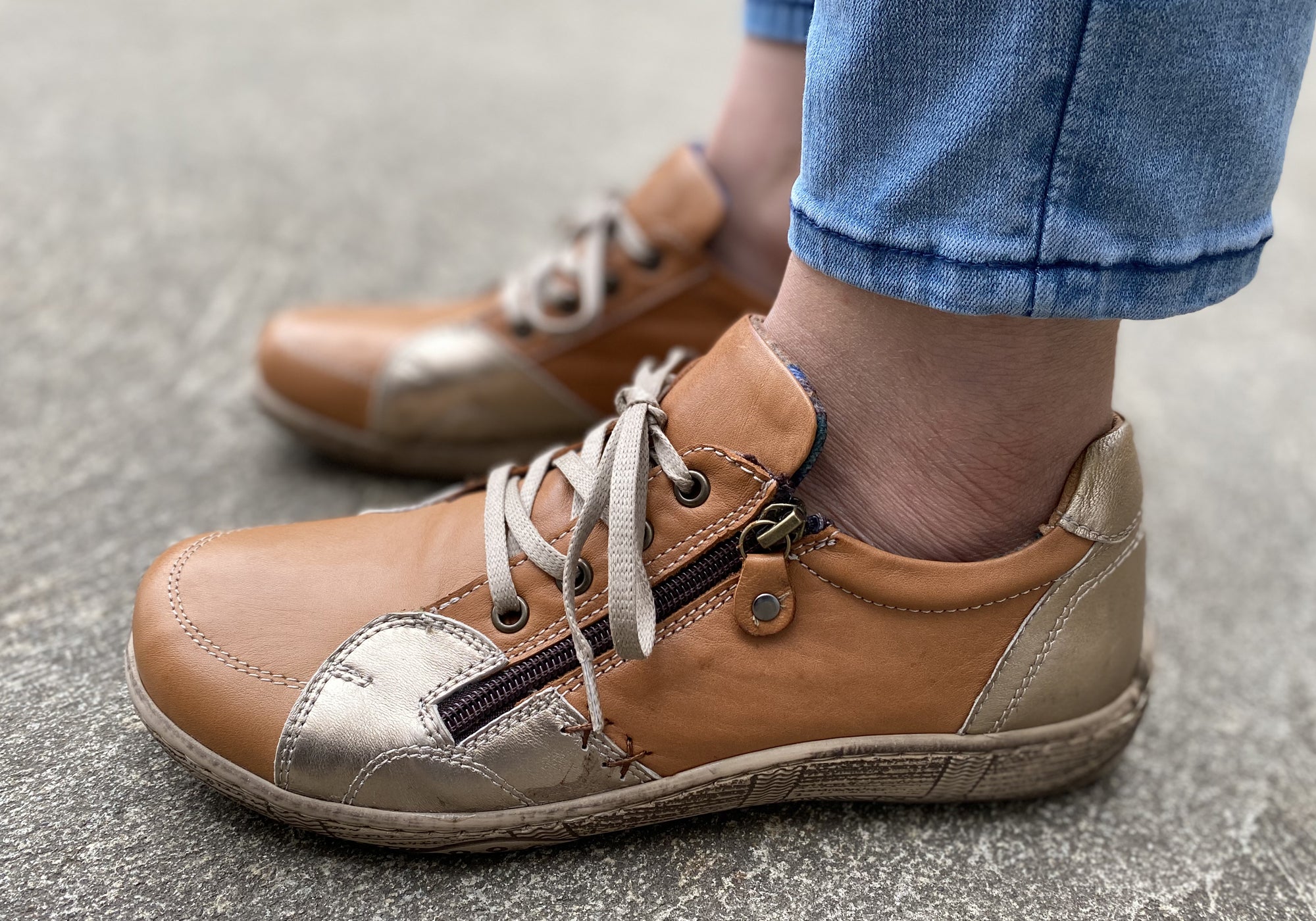 Orizonte Fargo Women's Comfortable Soft Leather Casual Shoes - European Style for Walking, Travel & Everyday Wear