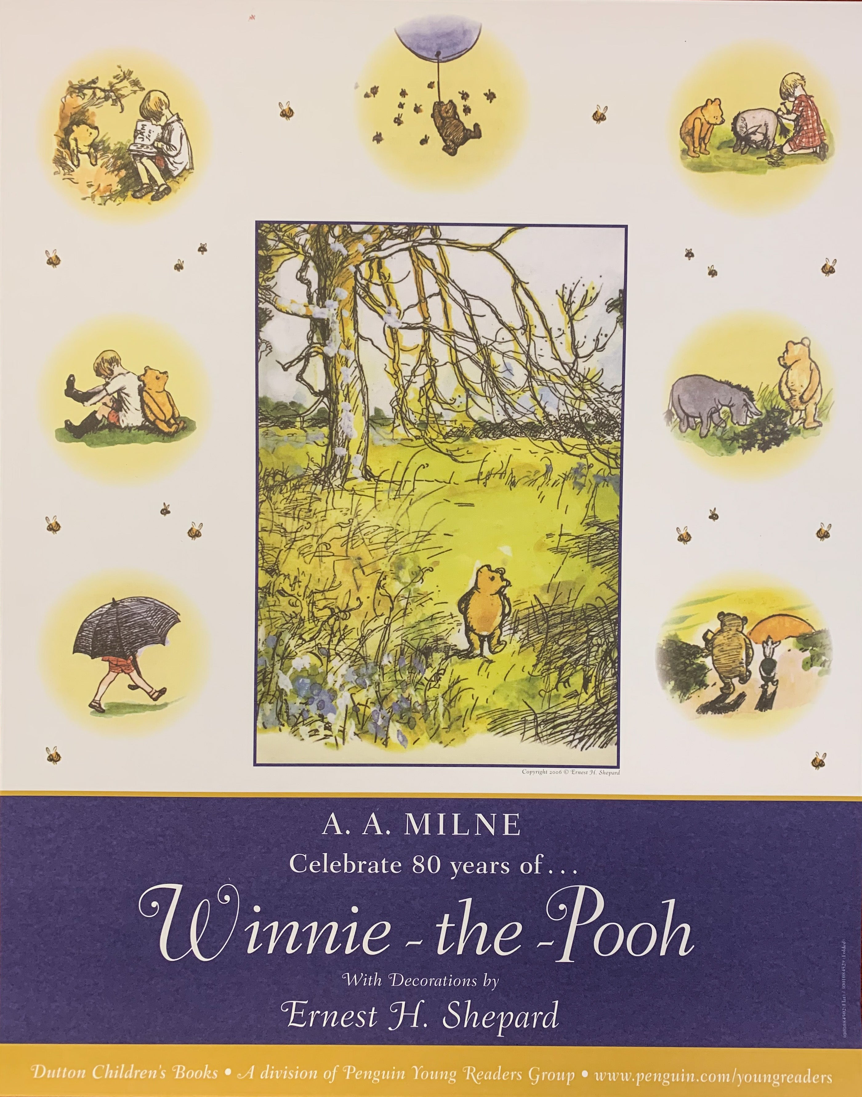 Winnie the Pooh 80th Anniversary Collectible - Classic Disney Plush Toy for Kids & Adults - Perfect for Birthdays, Gifts & Disney Collections