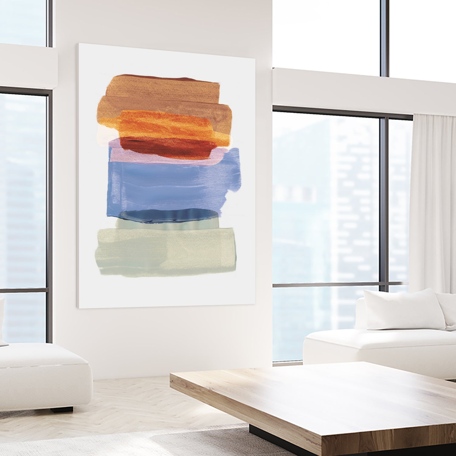 Abstract Brush Strokes 49 A1 - Modern Art Canvas Print for Home & Office Decor | Perfect for Living Room, Bedroom, and Workspace Wall Art