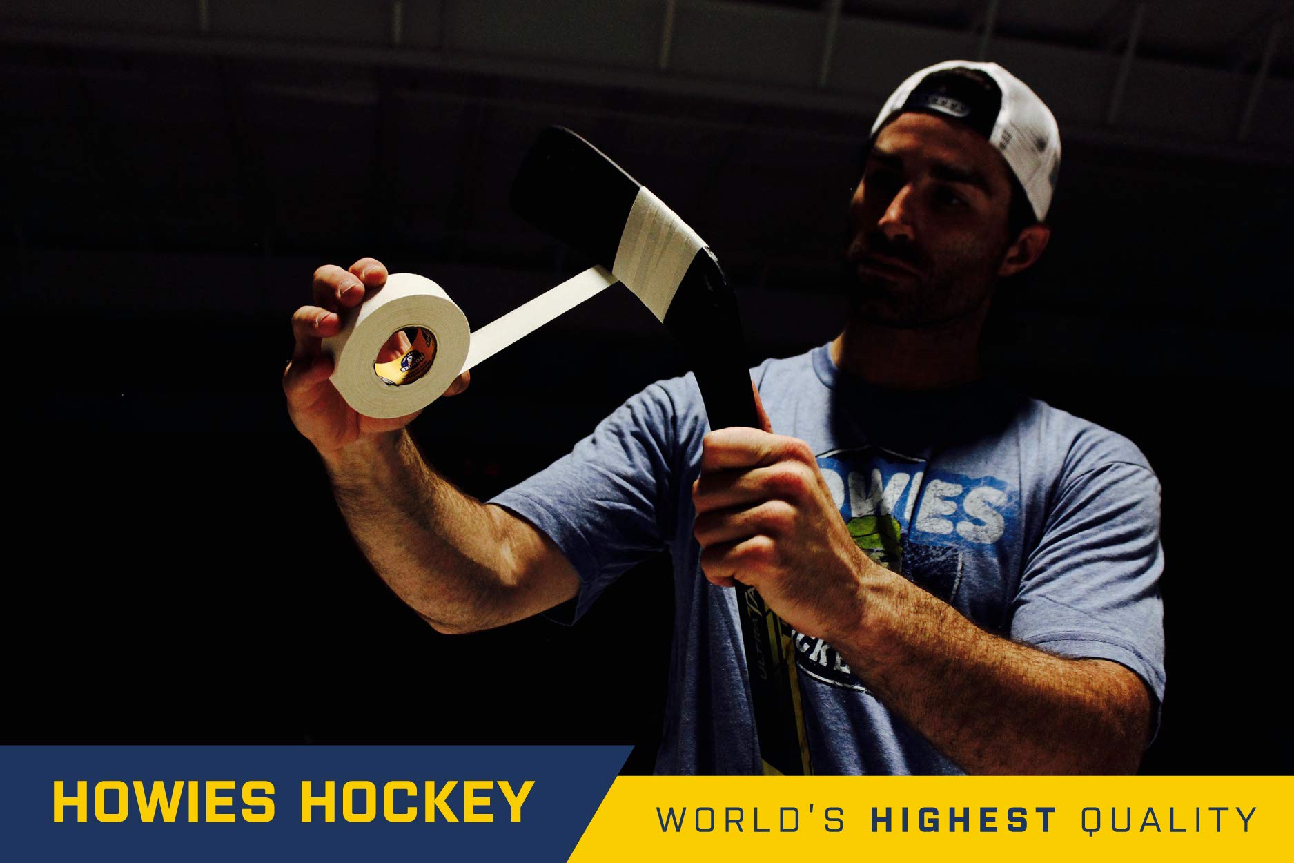 Howies Hockey Tape - 30 Pack Black & White Cloth Hockey Stick Tape | Grip & Protection for Hockey Sticks | Perfect for Ice Hockey, Street Hockey & Practice Sessions