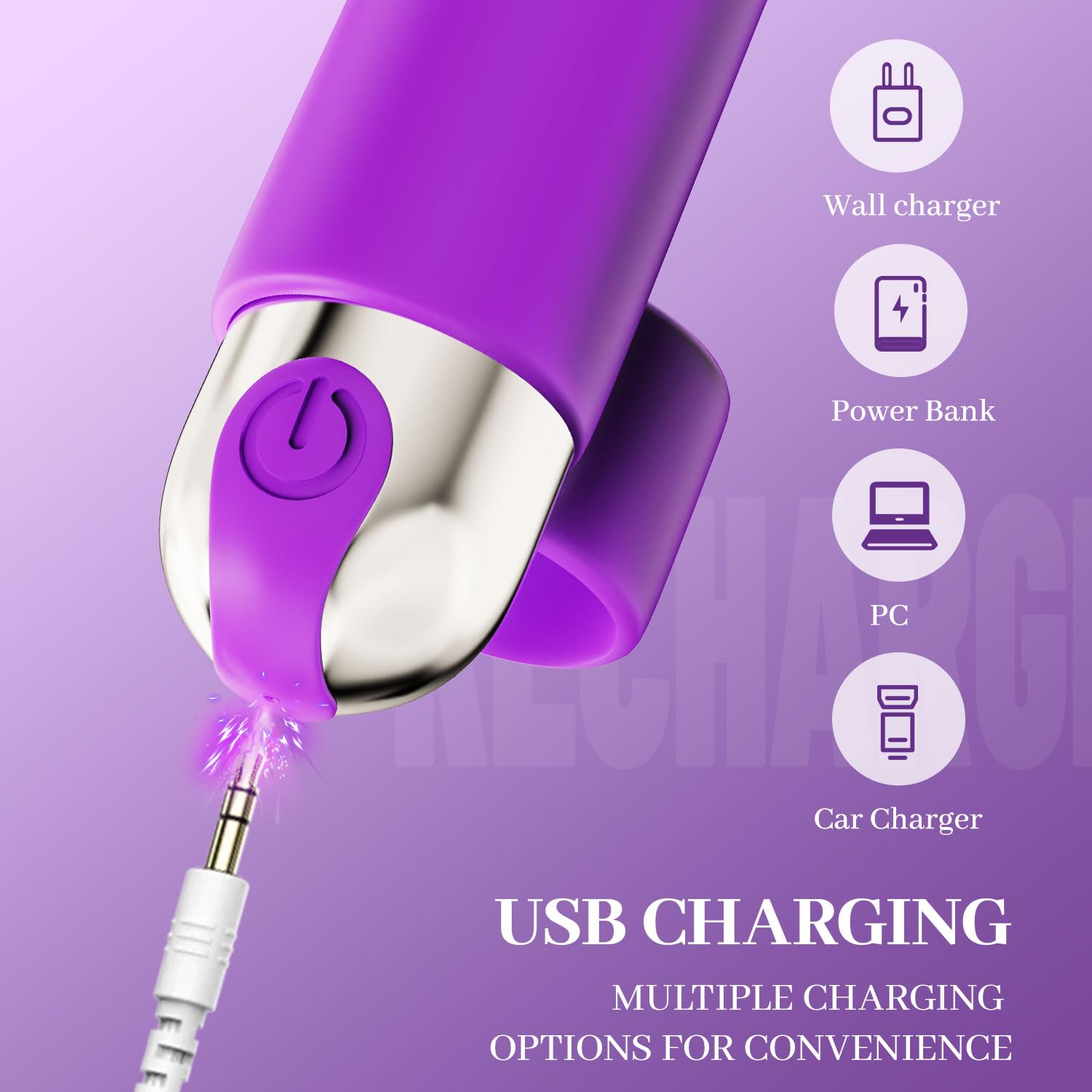 10-Speed Mini Wireless Vibrator for Women - Rechargeable Travel Finger Vibrator with 10 Modes, Discreet Panty Vibrator for Couples & Solo Play - Perfect Adult Toy Gift for Her, Date Night & Sensual Massage