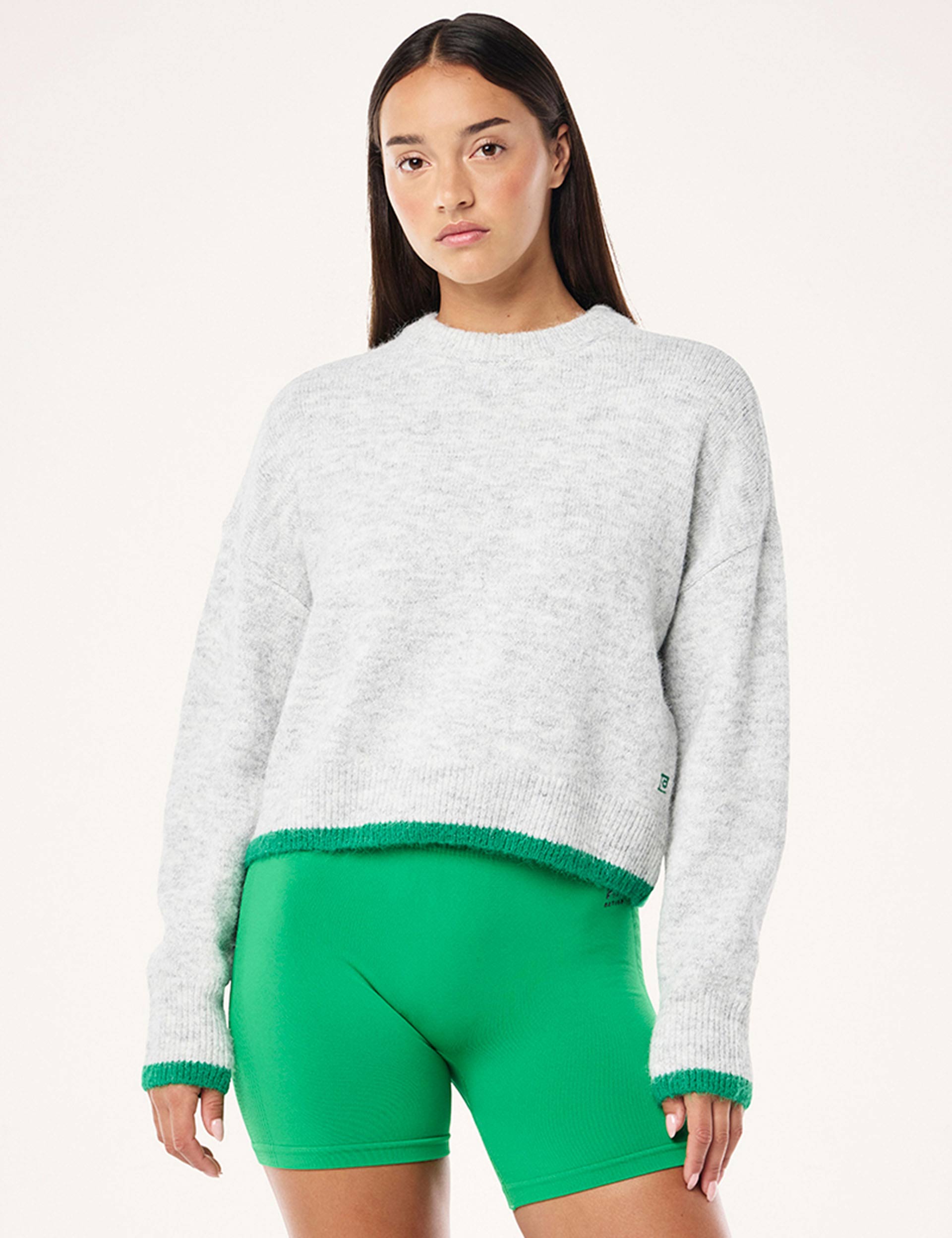 Premium Marquee Knit Sweater - Soft Grey Marle Pullover for Men & Women | Cozy Casual Wear for Fall & Winter