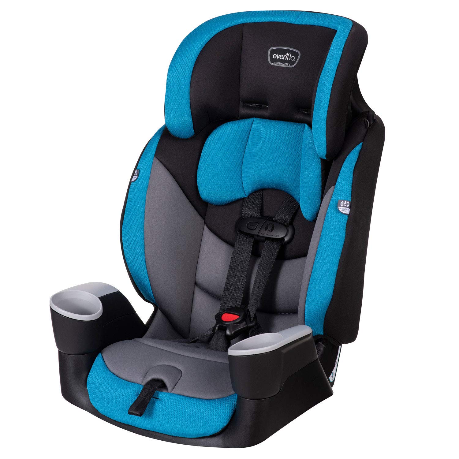 Evenflo Maestro Sport Harness Booster Car Seat - Convertible & Lightweight for Toddlers to Kids (Palisade) | Safe for Travel, School & Family Road Trips
