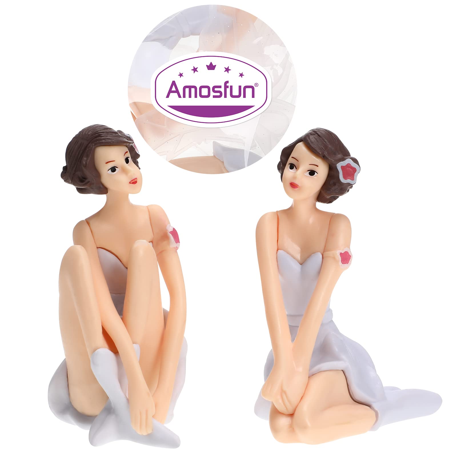 3PCS Fairy Figurines Angel Cake Toppers - Princess Cake Decorations for Girls Birthday, Wedding, Baby Shower & Party Cakes - Perfect for Fairy Tale Themed Celebrations and Dessert Displays