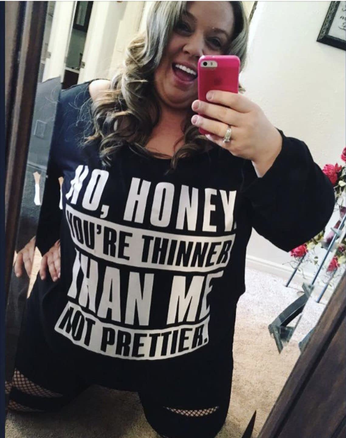 Plus Size Off Shoulder Sweatshirt for Women - Printed Slouchy Long Sleeve Oversized Pullover Tops | Cozy Casual Wear for Fall & Winter