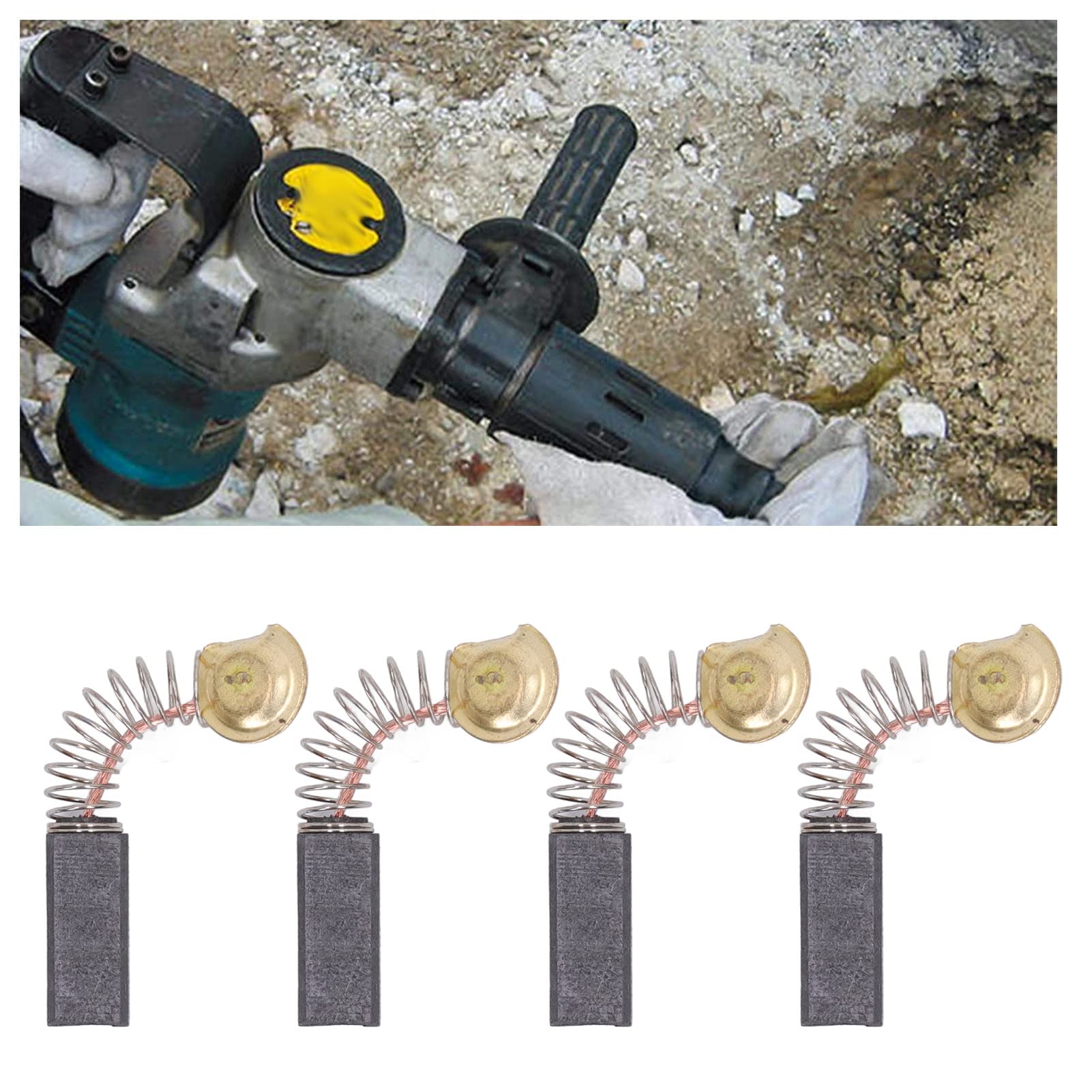 Septpenta 20 Pcs Carbon Brushes - Replacement Motor Carbon Brushes with Copper for Utility Pumps, Hand Drills, Electric Drills & Angle Grinders - Perfect for DIY Repairs & Power Tool Maintenance