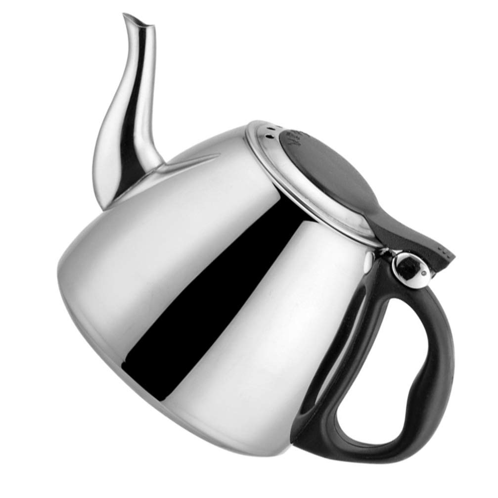 1pc Stainless Steel Kettle - Thickened Rustproof Teakettle for Boiling Water - Household Water Heating Kettle for Tea, Coffee & Kitchen Use