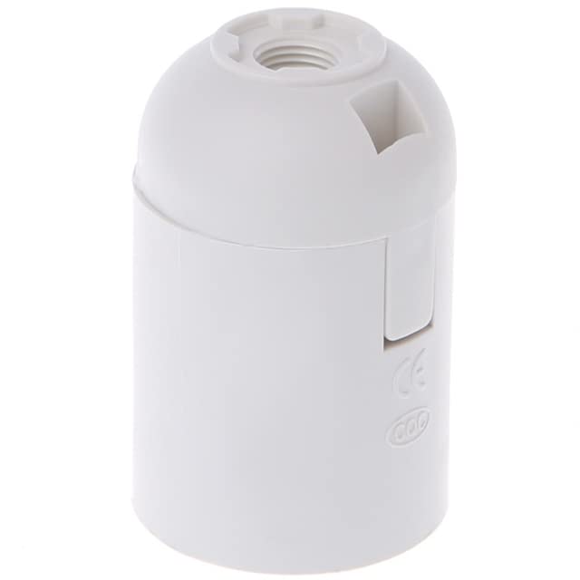 Nastyaer E27 E26 Plastic Lamp Holder - Edison Screw Light Bulb Socket Base - 2PCS White No Teeth Base - Perfect for Table Lamps, Pendant Lights & Home Lighting Accessories