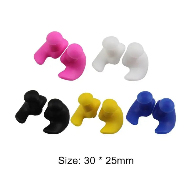 Soft Silicone Swimming Earplugs - Waterproof & Comfortable Ear Protection for Adults & Kids - Perfect for Swimming, Surfing, Showering & Noise Reduction
