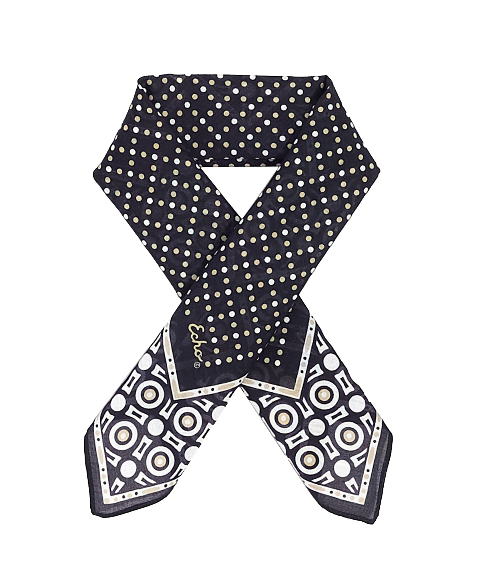 Classic Polka Dot Bandana - Stylish Cotton Scarf for Women & Men - Perfect for Fashion Accessories, Headwear, and Outdoor Activities