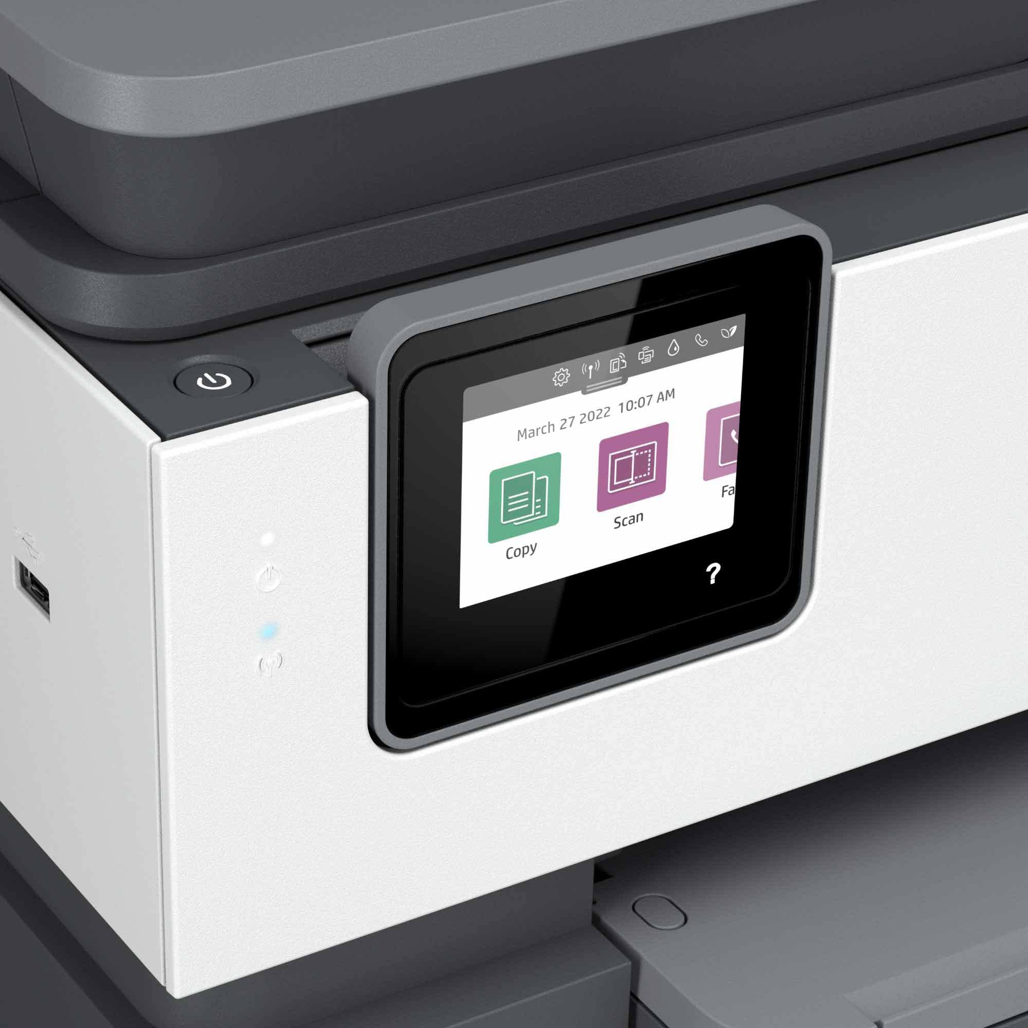 HP OfficeJet Pro 8034e All-in-One Wireless Printer with Scanner, Copier & Fax | High-Speed Printing | White | Ideal for Home Office & Small Business Use