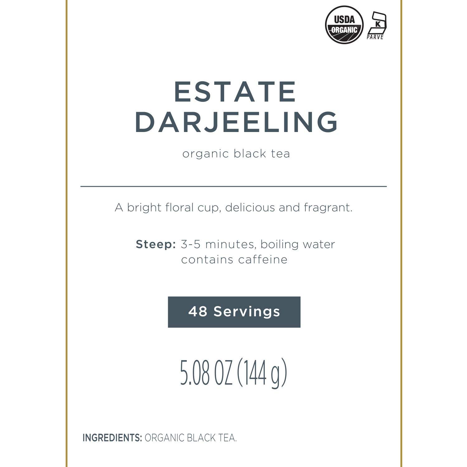 Premium Darjeeling Black Tea Bulk Pack - 48 Pyramid Infuser Tea Sachets | Estate-Grown Loose Leaf Tea for Gifting, Parties & Daily Brewing | Perfect for Office, Home & Special Occasions