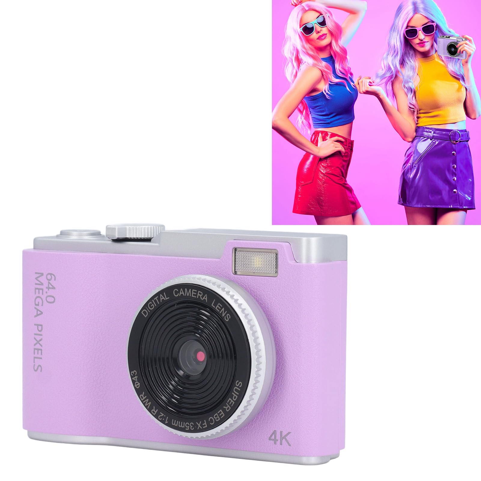 48MP Digital Camera with 1080P HD, 16x Zoom & Face Beauty - 2.4