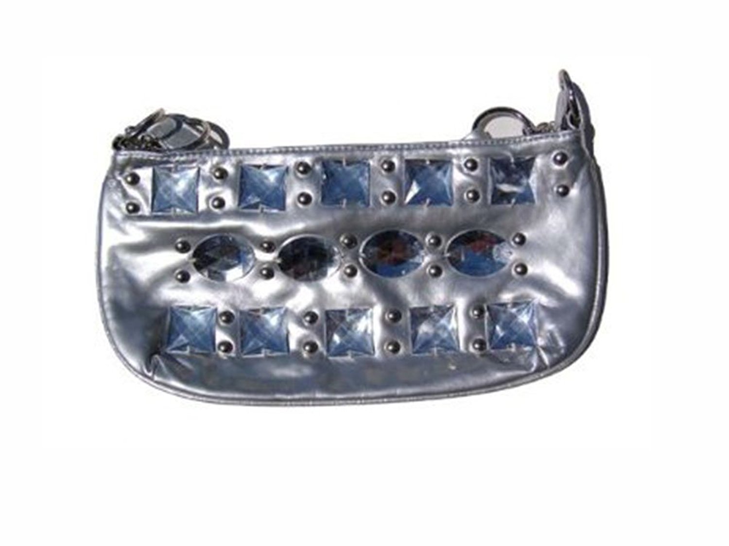Elegant Silver Bejeweled Hobo Handbag for Women - Perfect for Evening Parties, Date Nights & Special Occasions