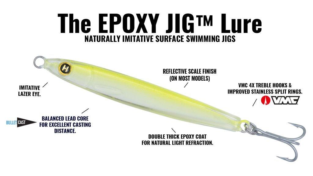 Premium Hogy Epoxy Jigs - Saltwater Fishing Lures for Bass, Walleye & Trout - Durable Soft Plastic Swimbaits for Freshwater & Saltwater Fishing - Perfect for Casting, Trolling & Jigging
