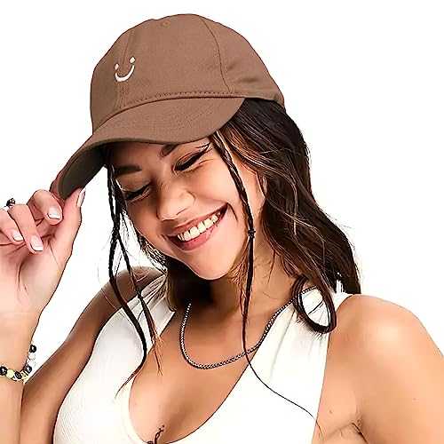 Trendy Smiley Face Baseball Cap for Men & Women - Adjustable Cotton Dad Hat for Casual Outfits, Sports & Outdoor Activities