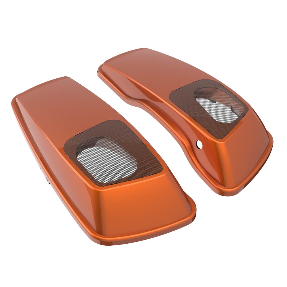 Premium 6X9 Saddlebag Speaker Lids for 2014+ Harley Davidson Touring Bikes - Color Matched Replacement Covers - Perfect for Road Trips & Custom Audio Upgrades