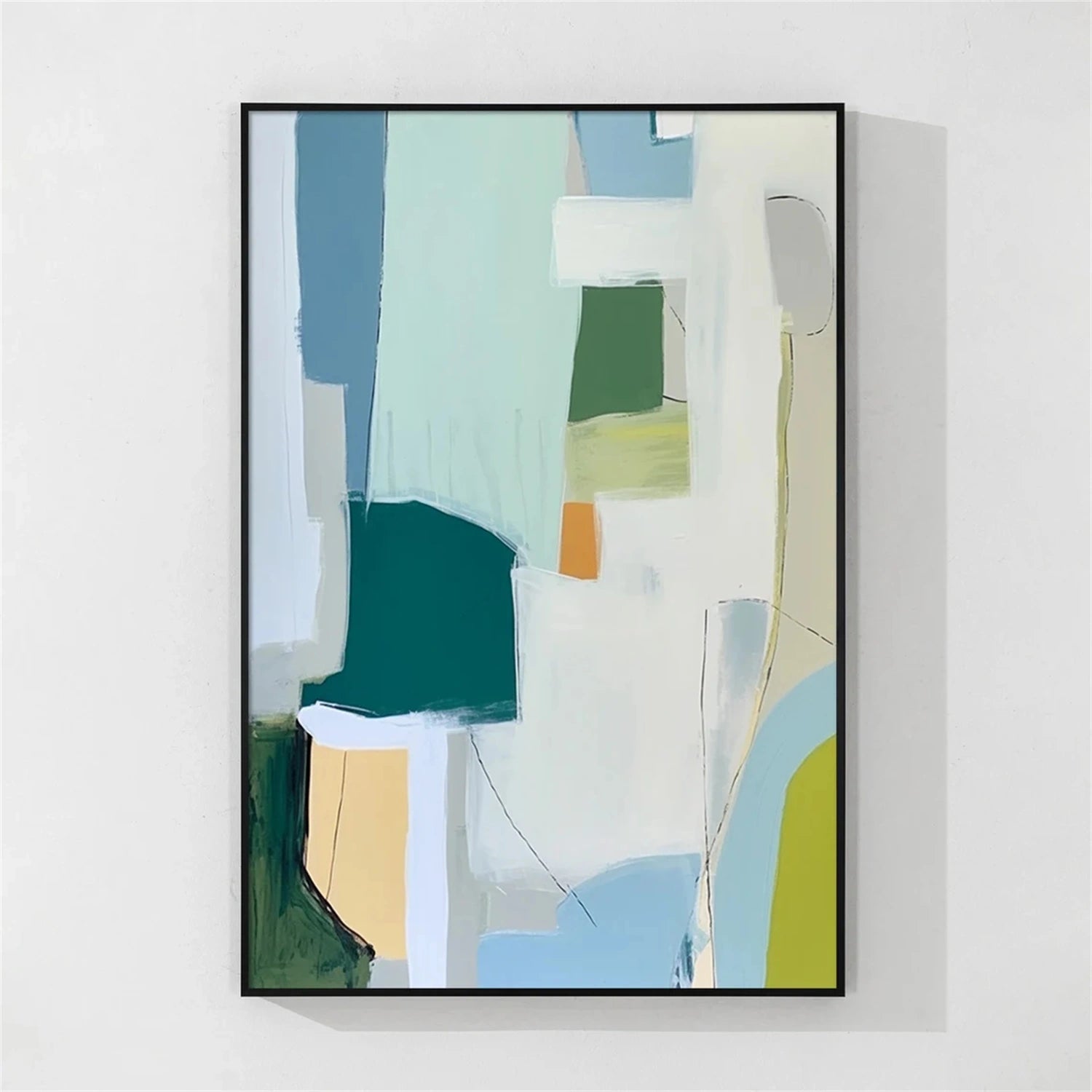 Abstract Painting #AB 297 - Modern Wall Art for Living Room, Bedroom & Office Decor | Large Canvas Artwork for Home & Office