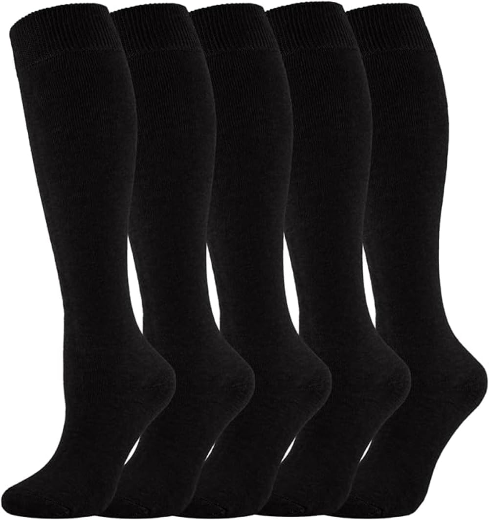 Women's Thermal Knee High Socks - Soft Cotton Cushioned Winter Socks for Hiking, Skiing, Work & Cold Weather - Perfect for Outdoor Activities, Office Wear & Gift Giving