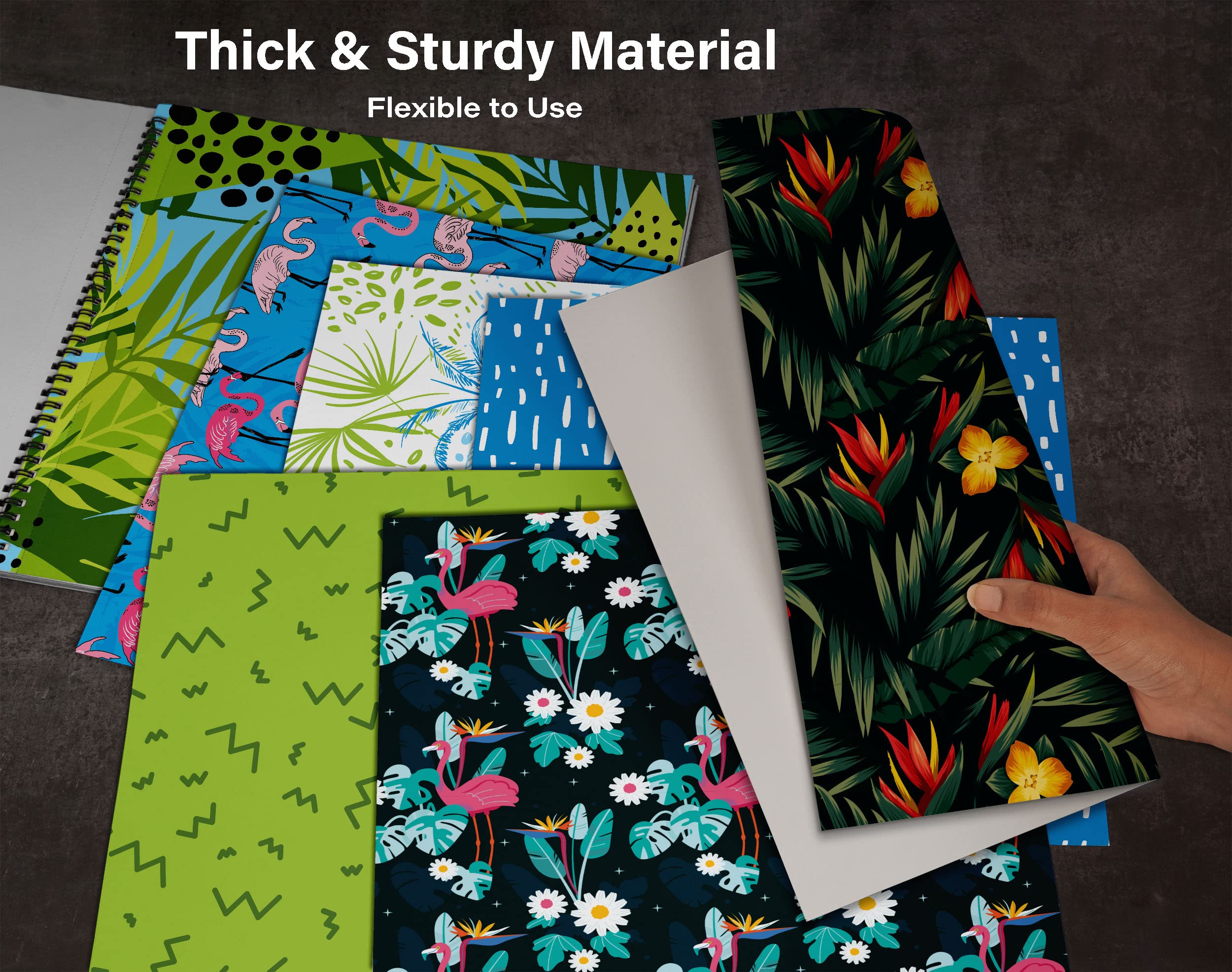 25 Sheets Tropical Texture Scrapbook Paper Pad 12x12 - Vibrant Single-Sided Cardstock for DIY Scrapbooking, Card Making & Journal Crafting - Perfect for Backgrounds, Invitations, Photo Albums & Home Decor