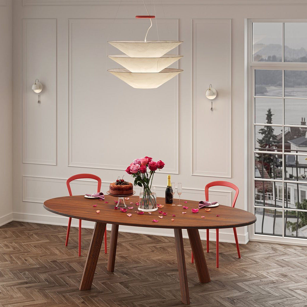 Modern Floating Pendant Lamp - Adjustable Hanging Light Fixture for Living Room, Bedroom, Dining Room - Perfect for Home Decor, Indoor Lighting, and Creating Ambient Atmosphere