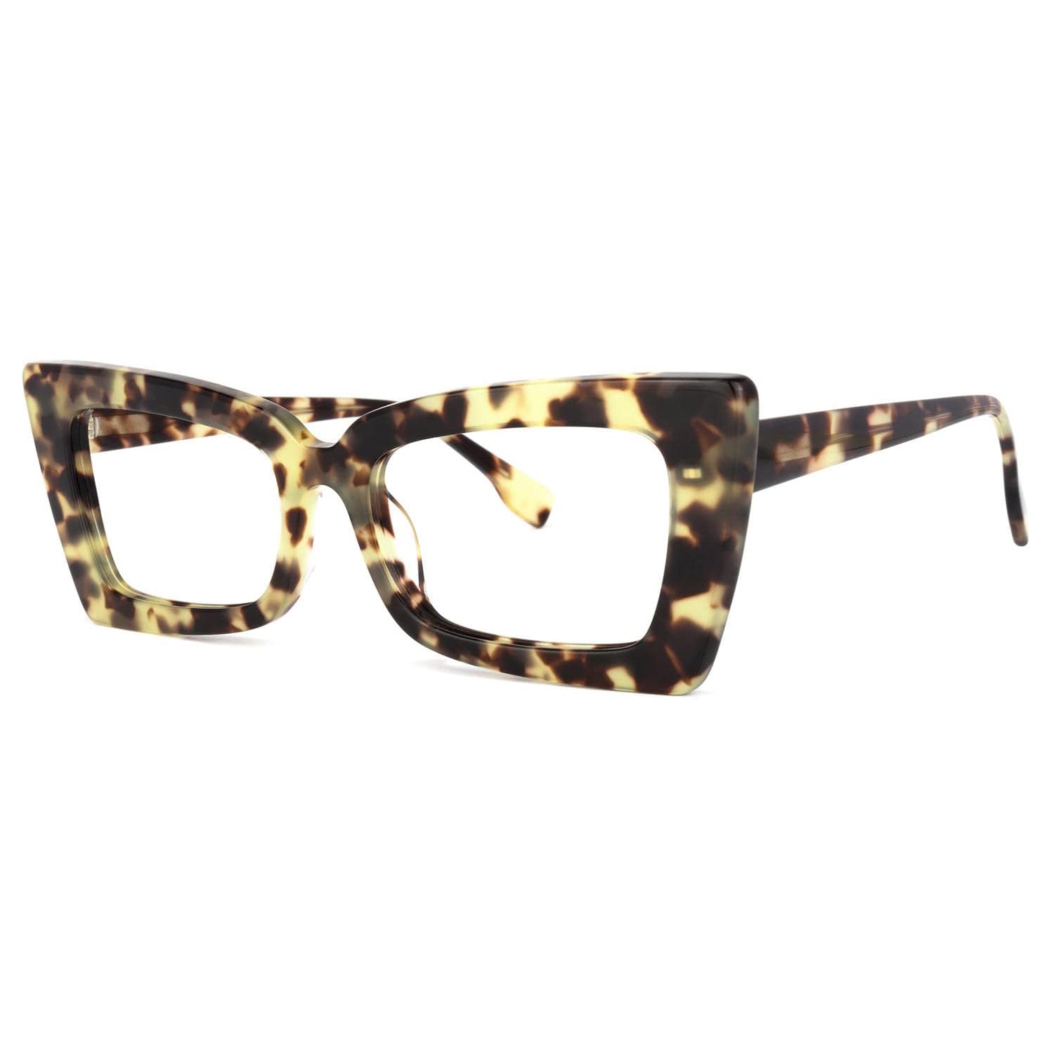 Zeelool Retro Blue Light Blocking Glasses for Women - Thick Acetate Rectangle Frame (VFP0236) - Reduce Eye Strain for Work, Gaming & Screen Time