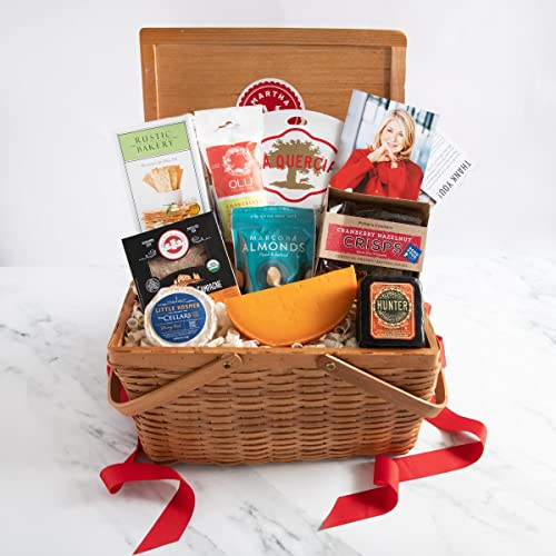 Martha Stewart Entertaining Gift Box - 5.5 Pound Luxury Food Basket with Gourmet Treats | Perfect for Holidays, Corporate Gifts & Special Occasions