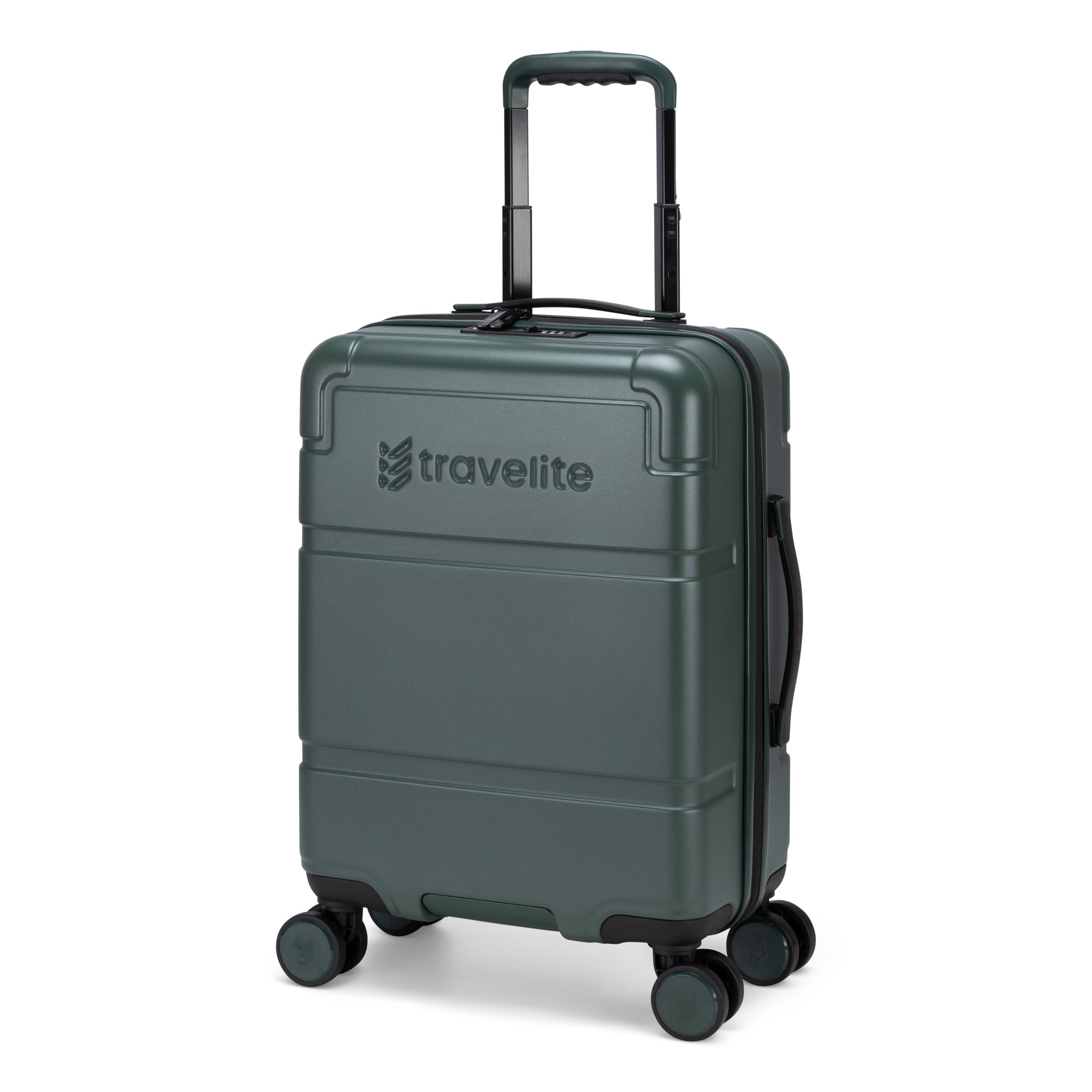 Travelite Itinerary Polycarbonate Spinner Carry On Luggage - Lightweight Durable Suitcase for Air Travel, Business Trips & Weekend Getaways