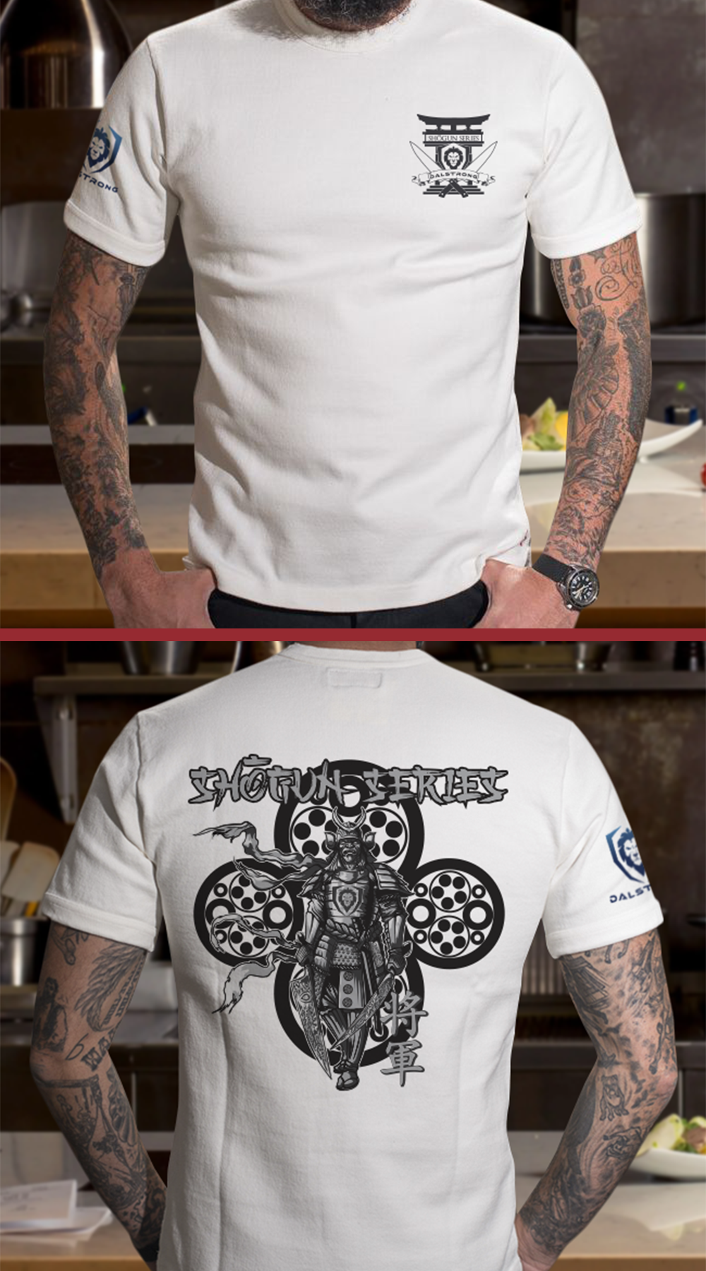 Shogun Series Regal Warrior T-Shirt - Premium Cotton Graphic Tee for Men - Perfect for Casual Wear, Street Fashion & Anime Fans