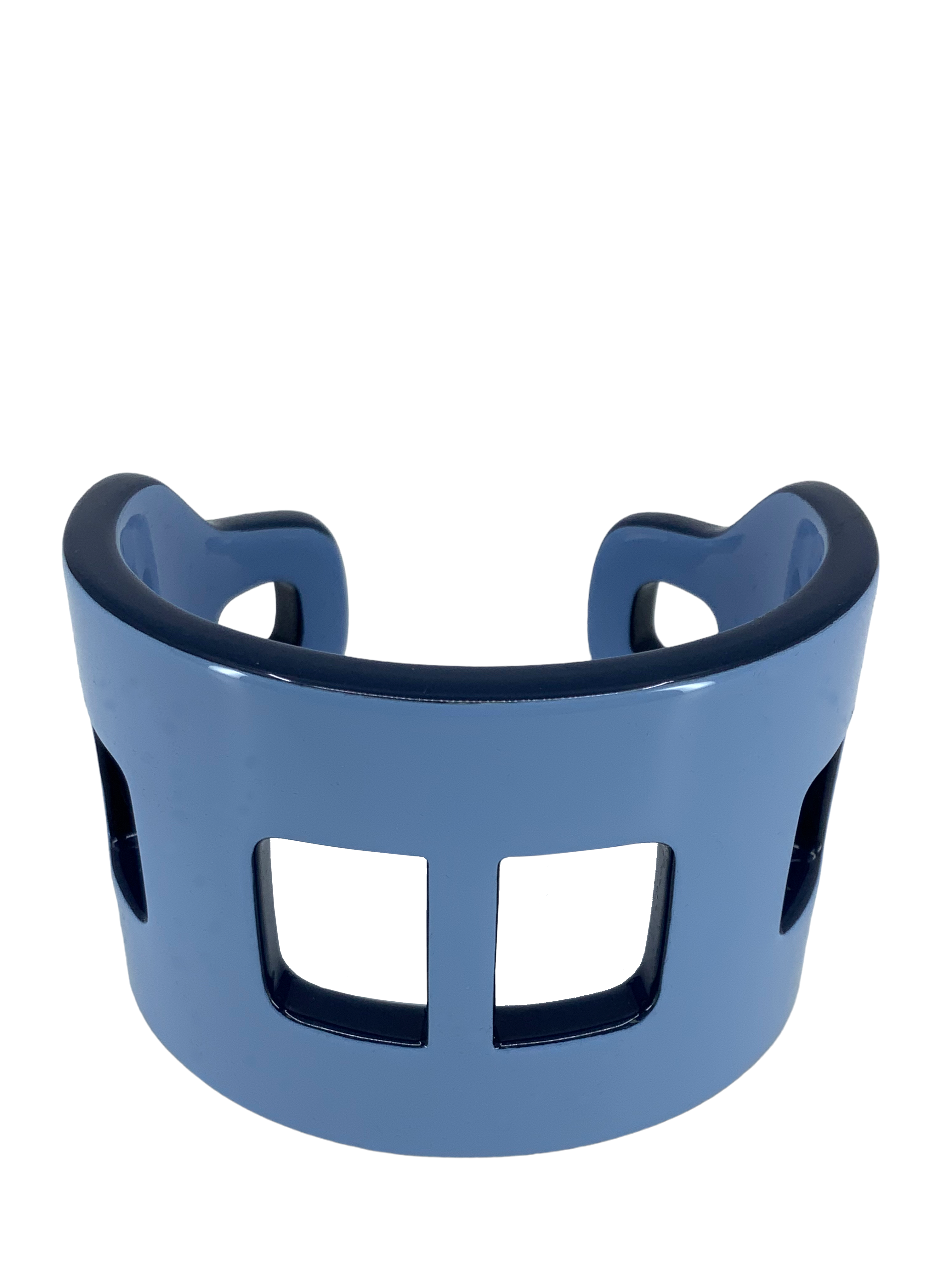 HERMES Ano Lacquered Wood Cuff Bracelet PM - Stylish Wooden Bangle for Women | Luxury Fashion Accessory for Everyday Wear & Special Occasions