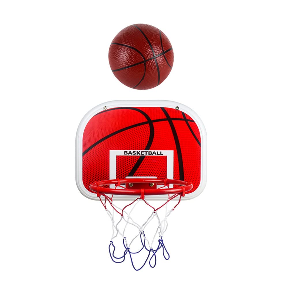 1 Set Indoor Hanging Basketball Hoop for Kids - Adjustable Height Basketball Toy Kit with Backboard & Net - Perfect for Boys Room Decor, Children's Basketball Training & Fun Indoor Play
