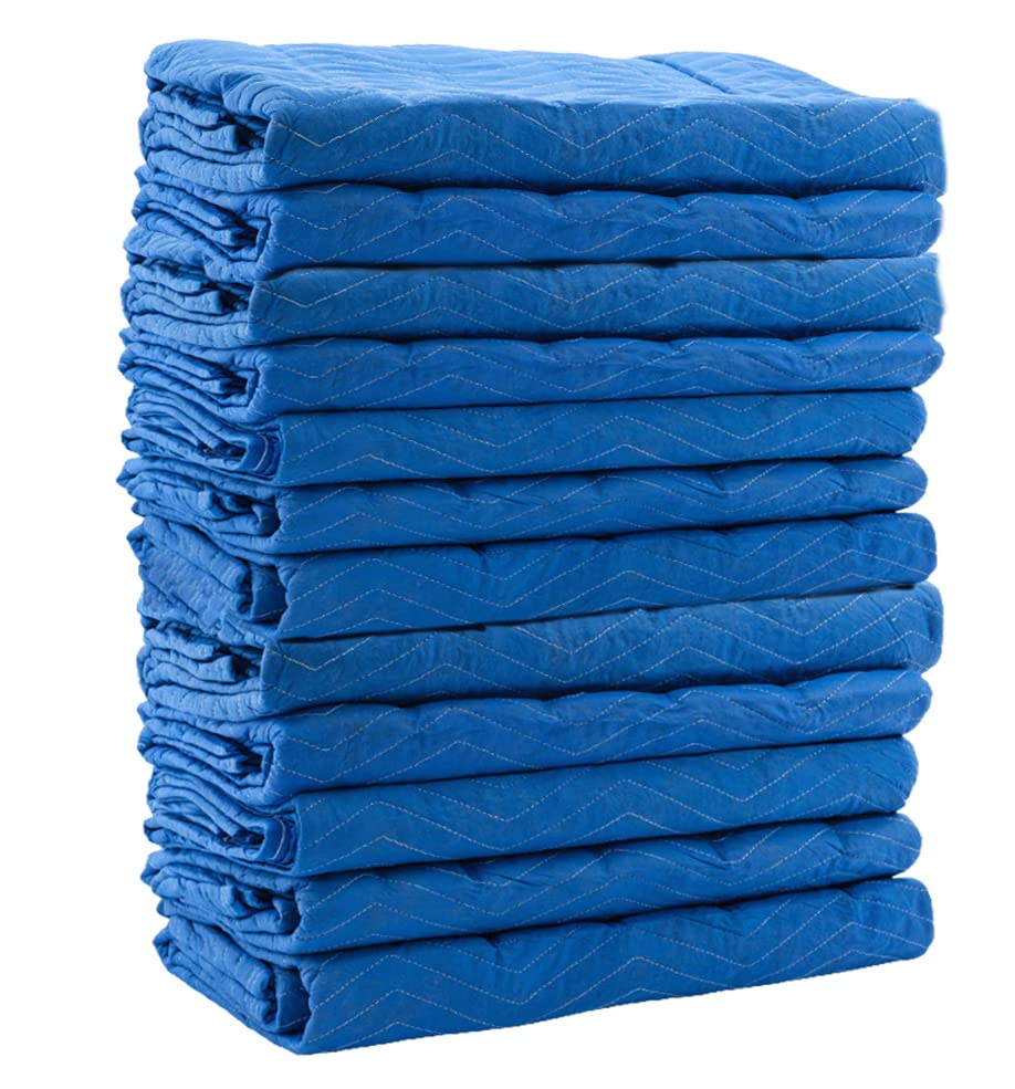 Mytee Products Economy Moving Blankets & Rubber Bands Set (12 Pack) - 30