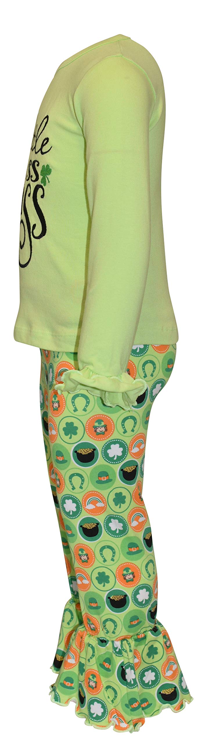 Girls 2-Piece Outfit - Ruffle Leggings & Long Sleeve Shirt for Toddlers | Playtime & Family Photos