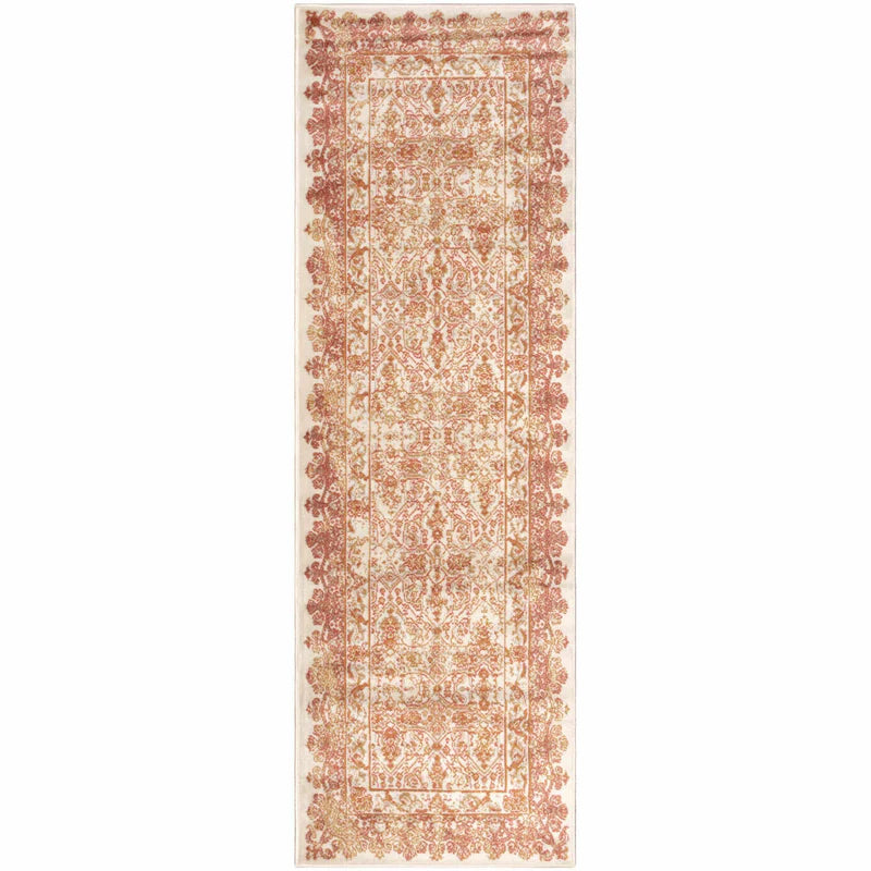 Myel Classic Medallion Indoor Area Rug - Non-Slip Traditional Persian Design Runner Rug for Living Room, Bedroom & Hallway
