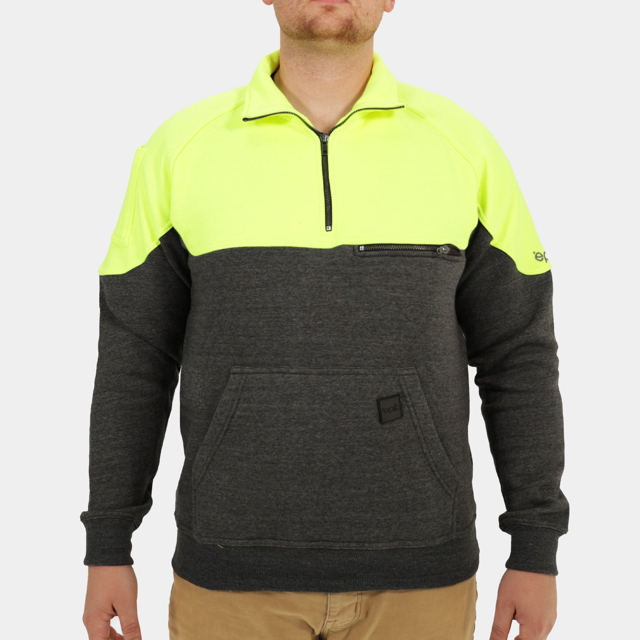 Peak Quarter Zip Sweater for Men - Lightweight Fleece Pullover with Zipper Collar - Perfect for Hiking, Camping & Outdoor Activities