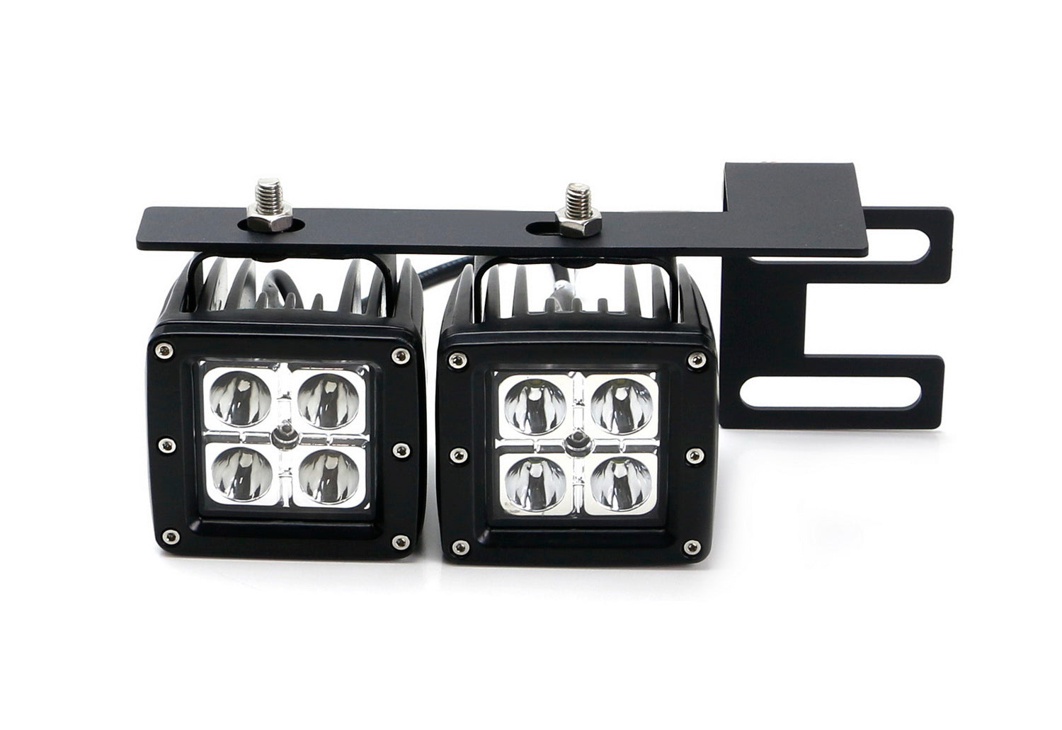 40W CREE LED Pods with Lower Bumper Mounting Bracket - Compatible with 2009-2018 Dodge RAM 2500 & 3500 - Off-Road Lighting for Trucks, Fog Lights, Trail Driving, and Nighttime Visibility