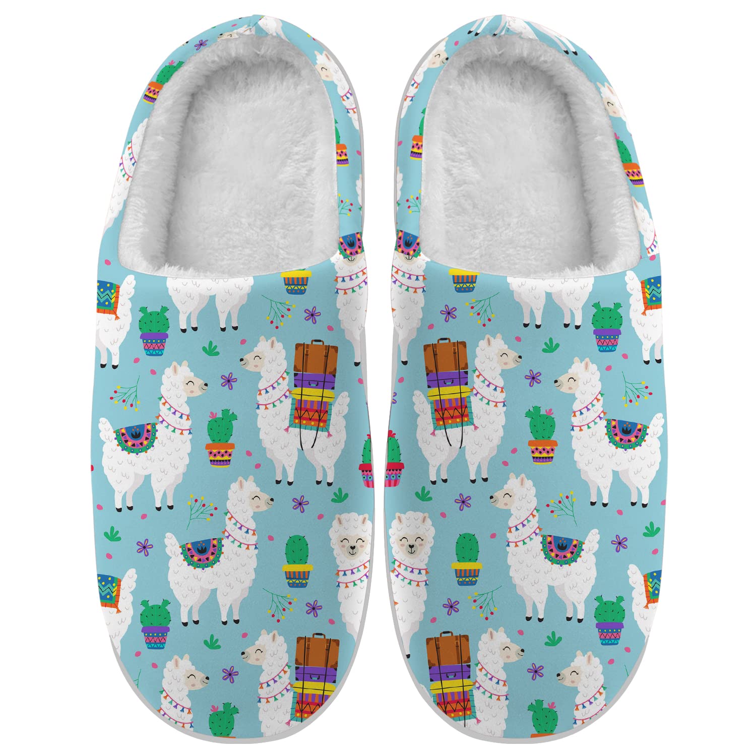 **Cozy Llama Slippers for Women & Men - Memory Foam Fuzzy House Shoes with Anti-Skid Sole - Perfect Winter Indoor Slippers & Gift Idea for Family & Friends**    *(Ideal for lounging at home, keeping feet warm in winter, or as a fun holiday gift!)*