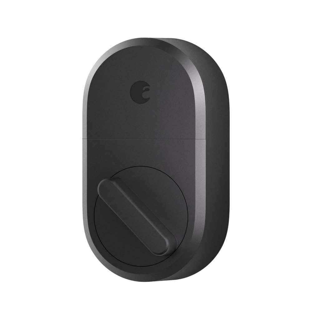 August Home Smart Lock - Keyless Entry Door Lock with Smartphone Control - Dark Gray - Secure Your Home with Remote Access & Auto-Lock Features