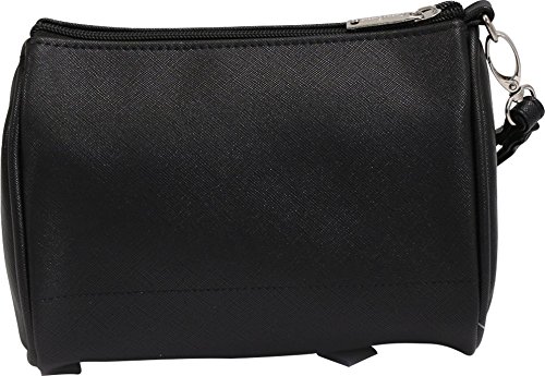 Primeware Shirley Temple Large Touch Up Insulated Cosmetic Bag for Makeup & Travel - Black Birmingham - Perfect for On-the-Go Touch Ups, Travel Essentials & Cosmetics Storage