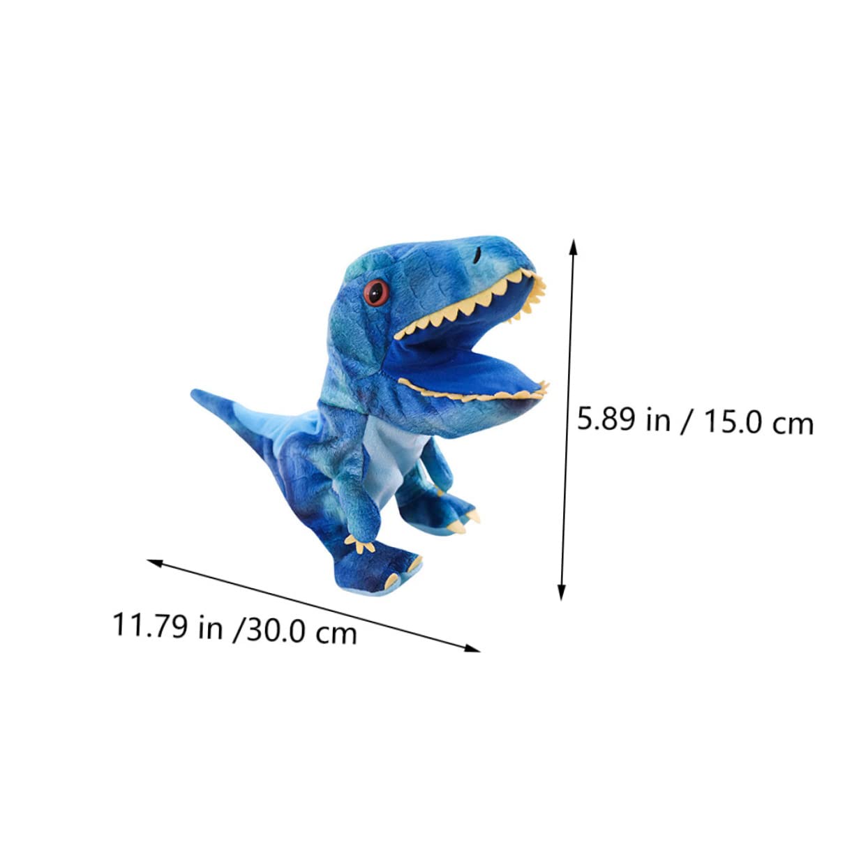 Adorable Blue Hand Puppet - CORHAD 1PC Mr. Hand Puppet Toy with Movable Mouth, Finger Animal Puppets for Kids, Interactive Plush Puppet for Storytelling & Classroom Activities