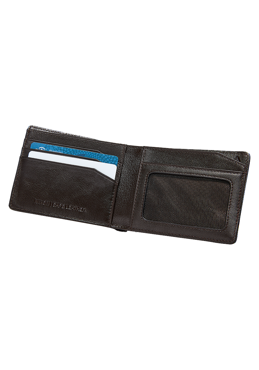 Premium Genuine Leather Wallet for Men - Classic Brown RFID Blocking Bifold Wallet - Perfect for Everyday Use, Travel & Business