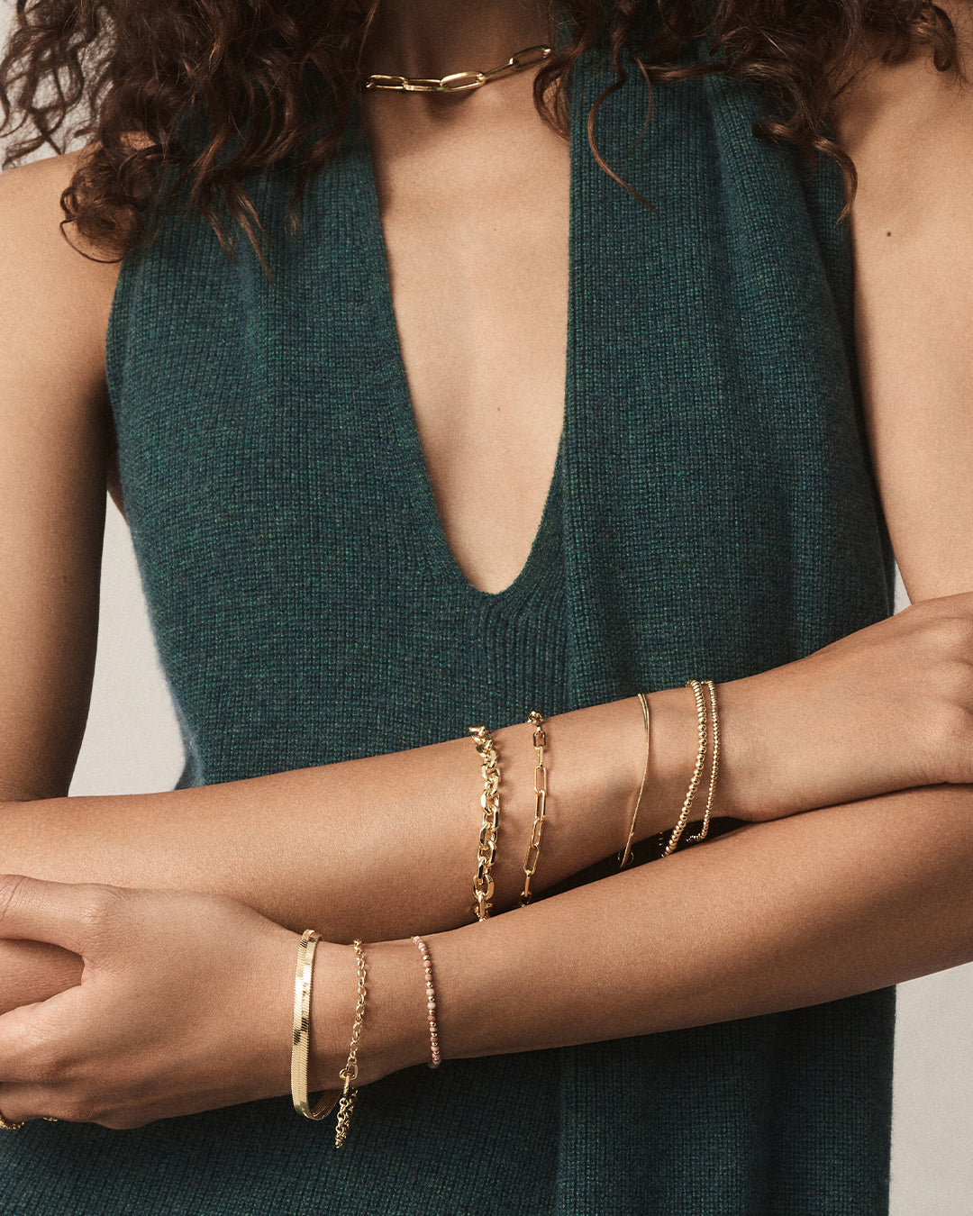 Parker Heart Mini Bracelet for Women - Dainty Gold Plated Charm Bracelet with Adjustable Chain - Perfect for Valentine's Day, Anniversary & Everyday Wear