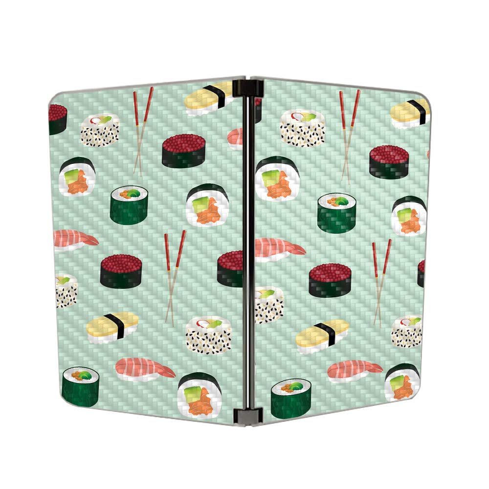 Premium Carbon Fiber Skin for Microsoft Surface Duo - Sushi Design | Protective & Durable Textured Cover | Easy to Apply & Remove | Made in USA | Perfect for Work, Travel & Everyday Protection
