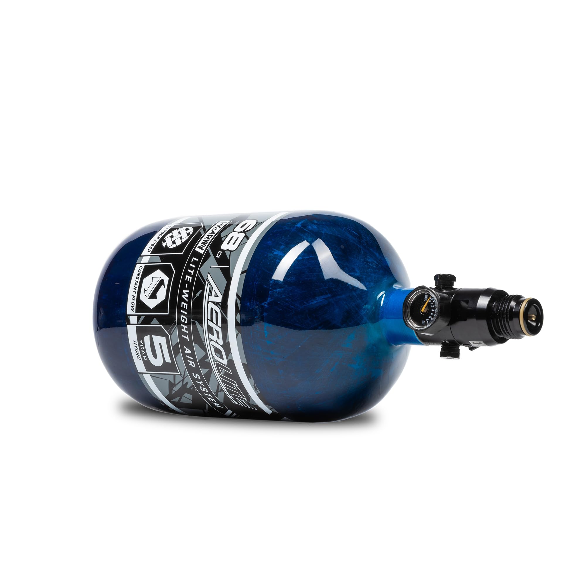 HK Army 68/4500 Aerolite Carbon Fiber HPA Paintball Air Tank System - Lightweight Compressed Air Tank for Tournament & Woodsball Scenarios