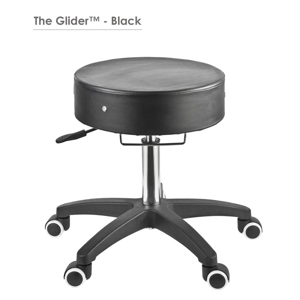 Professional Hydraulic Rolling Stool - Ergonomic Adjustable Swivel Chair for Massage, Barber, Dental, Tattoo & Beauty Salons | Comfortable Therapist Stool for Clinics, Spas, Home & Office Use | Ideal for Long Work Sessions & Precision Tasks